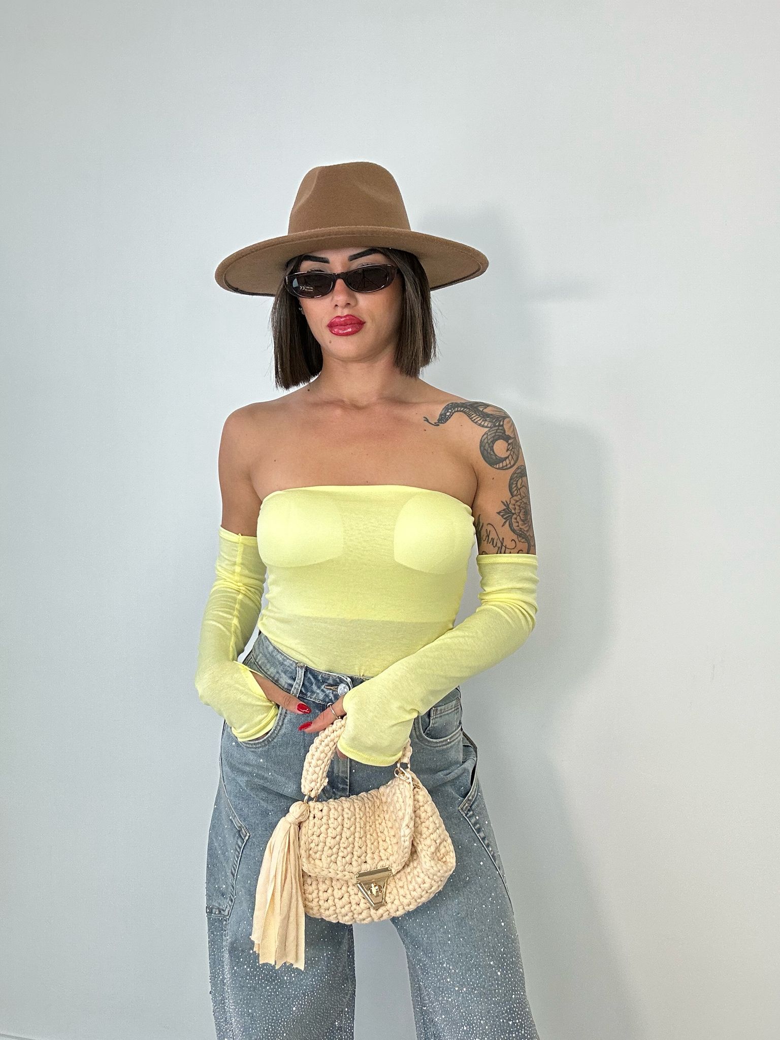 Top Crop - Giallo