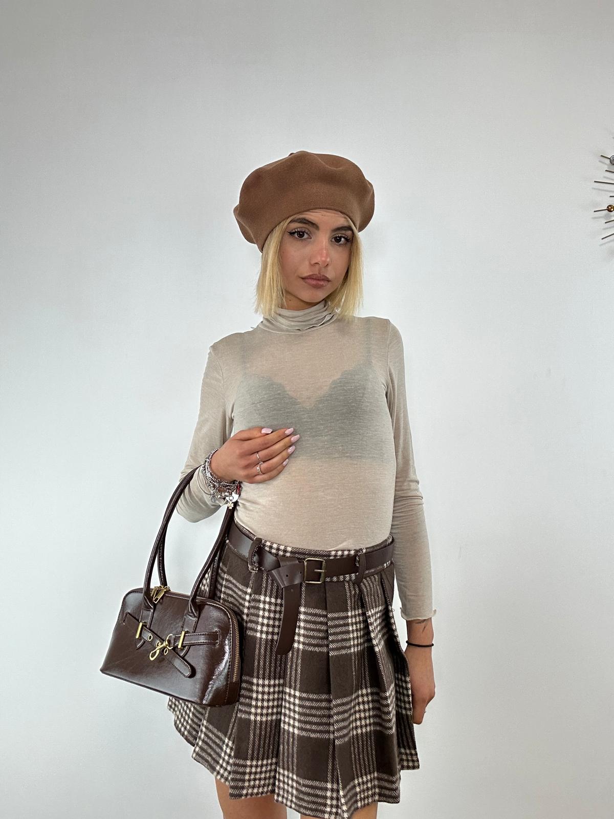 Cappello Basco in Lana - Camel