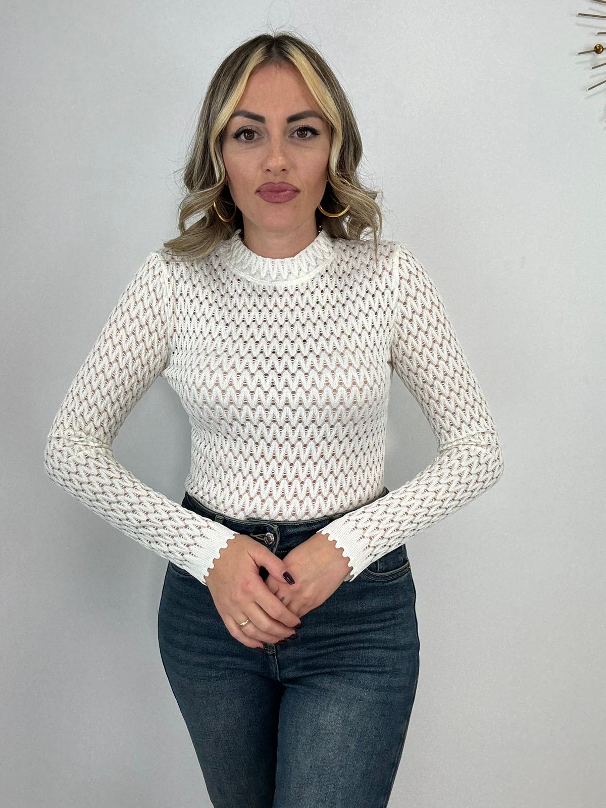 Body 0528 forato - Bianco