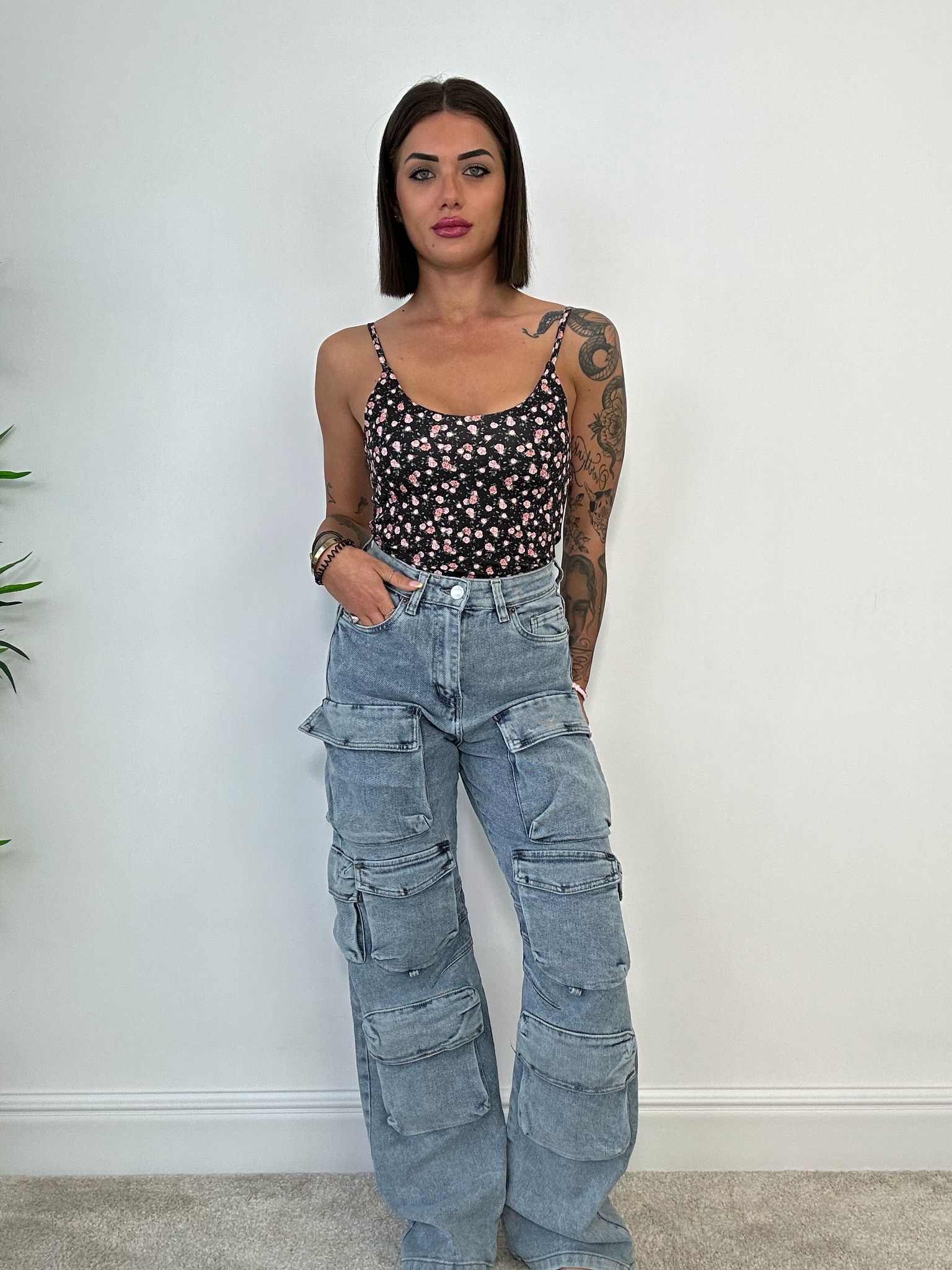 Jeans Cargo - Lavaggio Chiaro