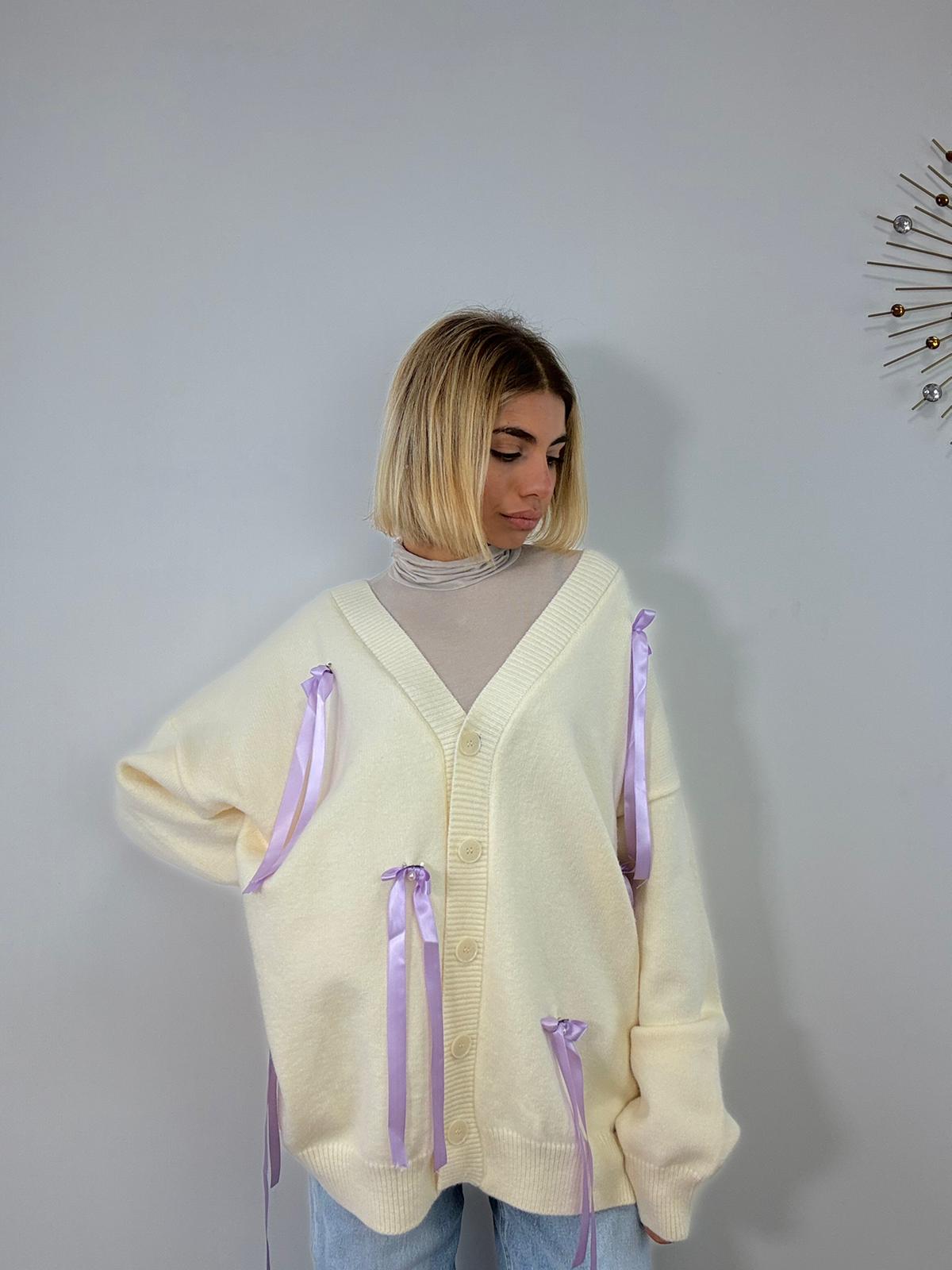 Cardigan 901 - Panna