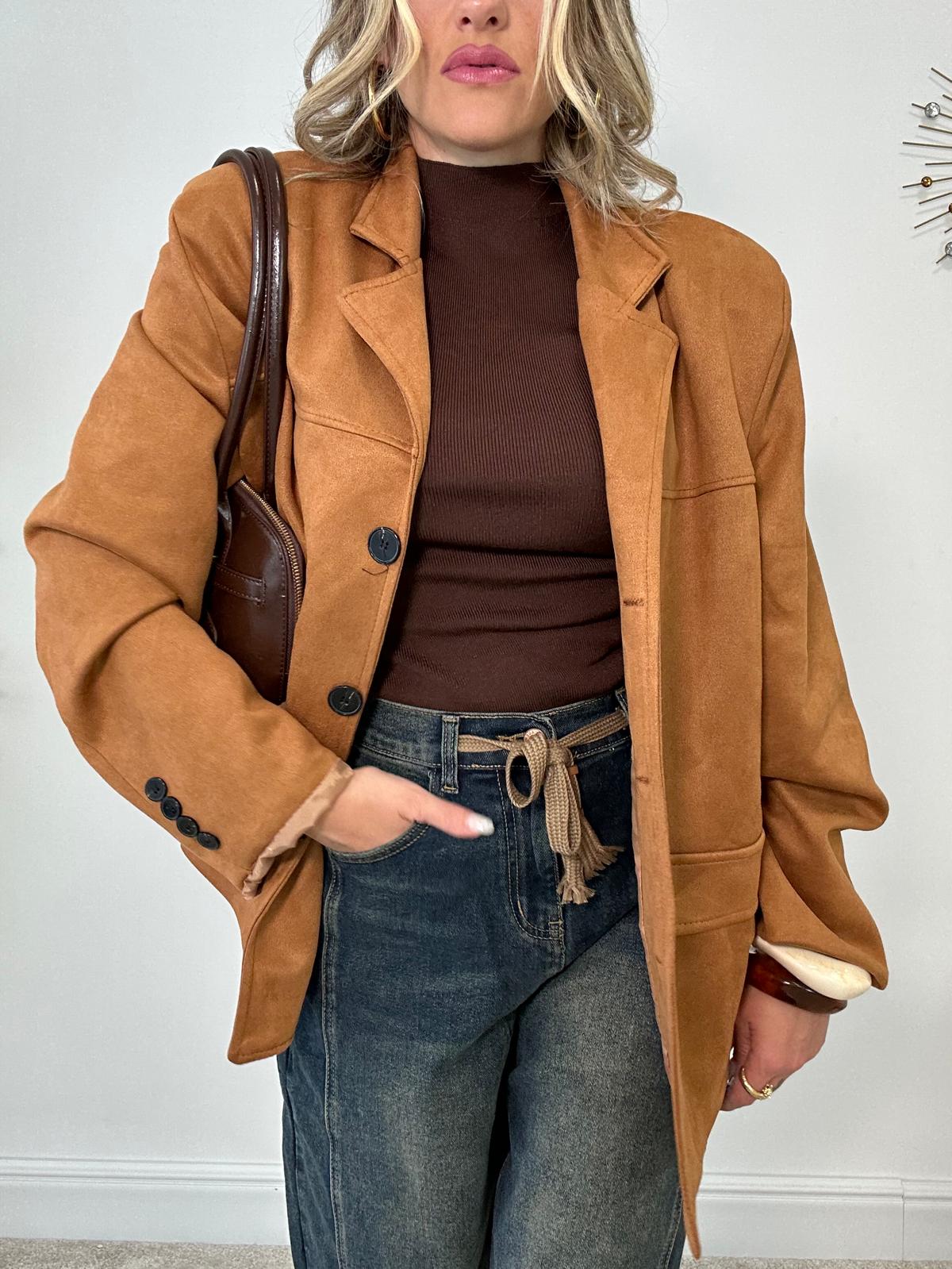 Giacca in Camoscio - Camel