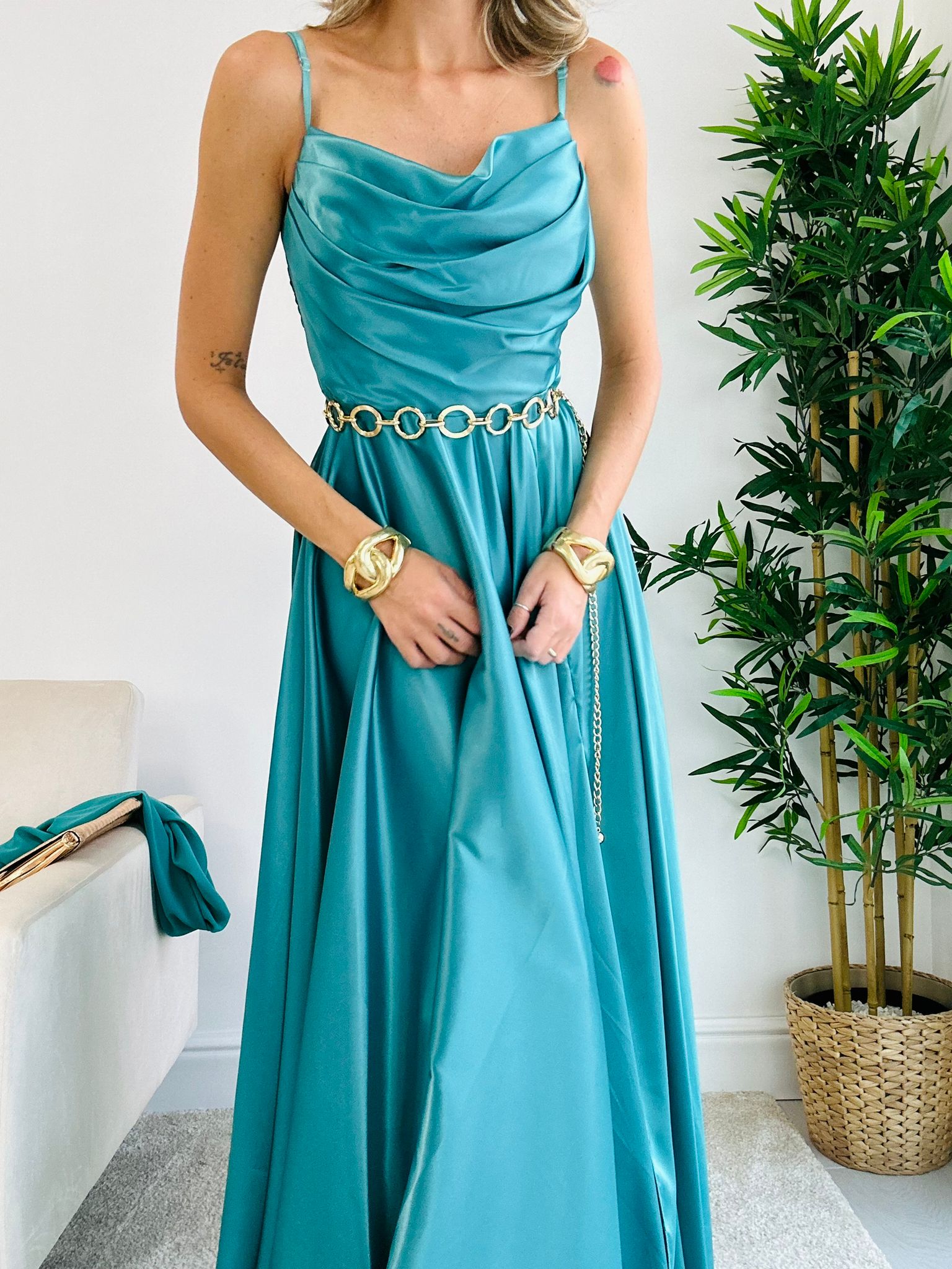 Robe Andromède - Turquoise