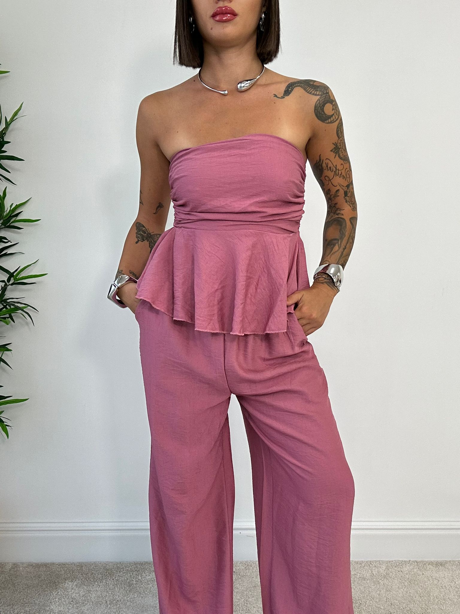 Coordinato Minorca (Top + Pantalone) Cipolla
