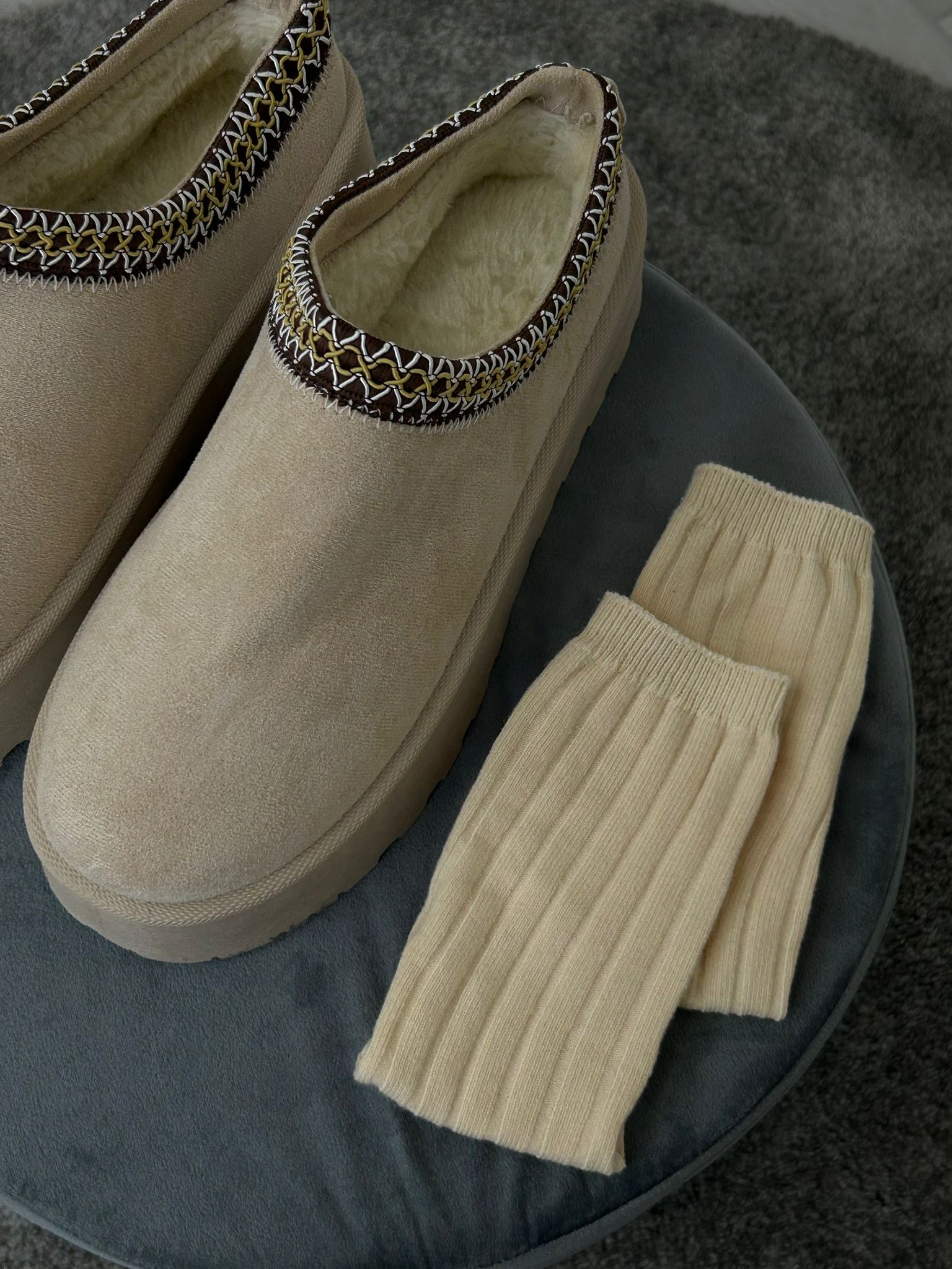 Klassische Socken – Creme