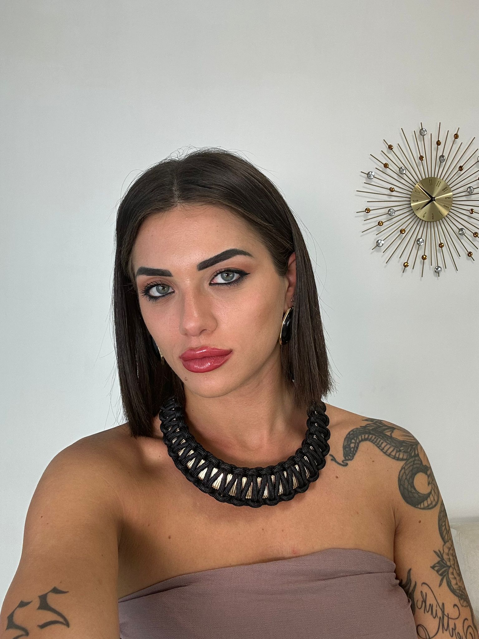 Choker-Halskette - Schwarz
