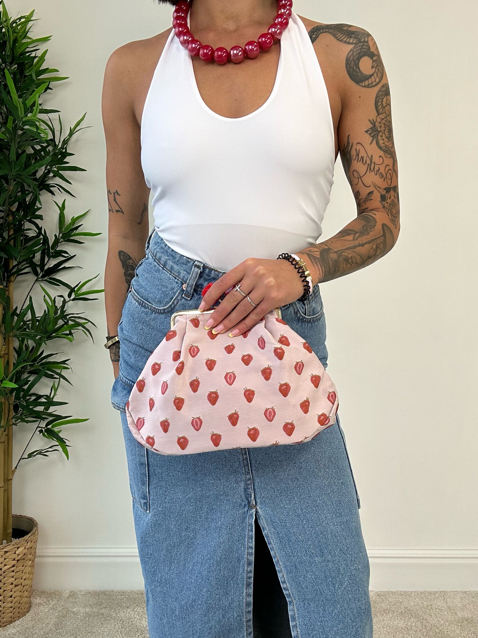 Estia Kleine Tasche - Erdbeere