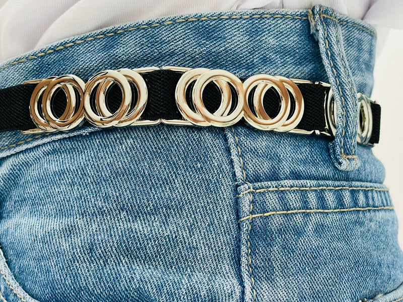 Cintura con elastico e anelli - Vari Colori
