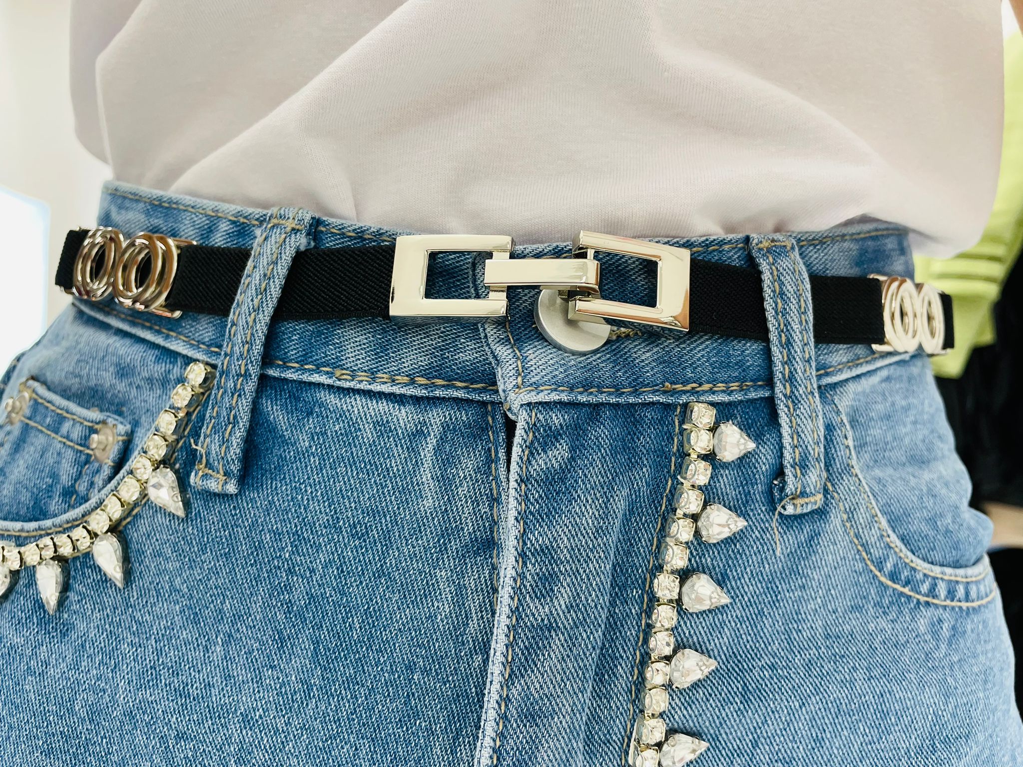 Ceinture avec anneaux sale