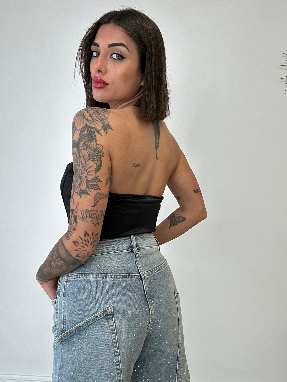 Top Corpetto - Nero
