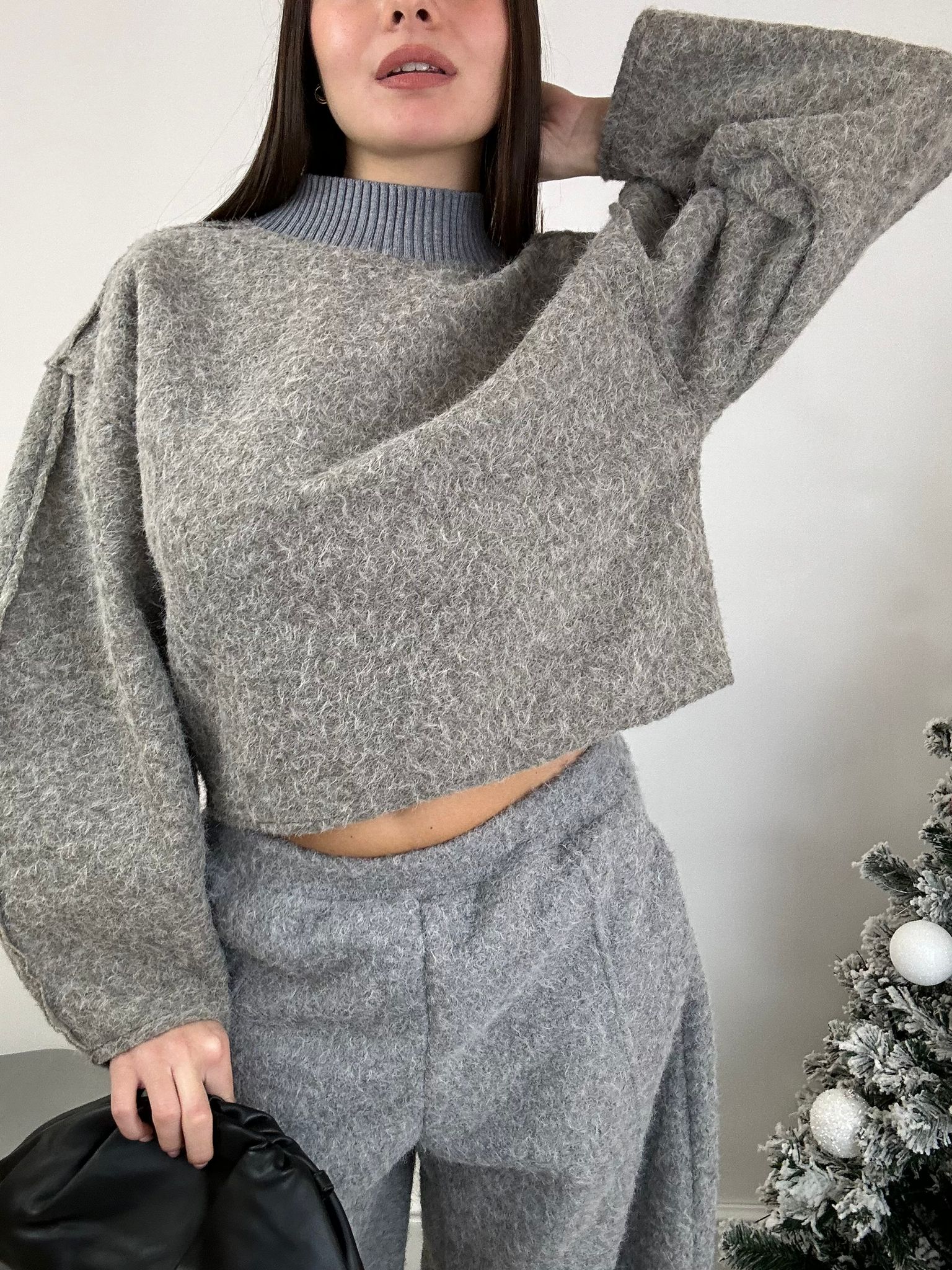 Ensemble coordonné Aris (Sweat + Pantalon) Gris et Boue