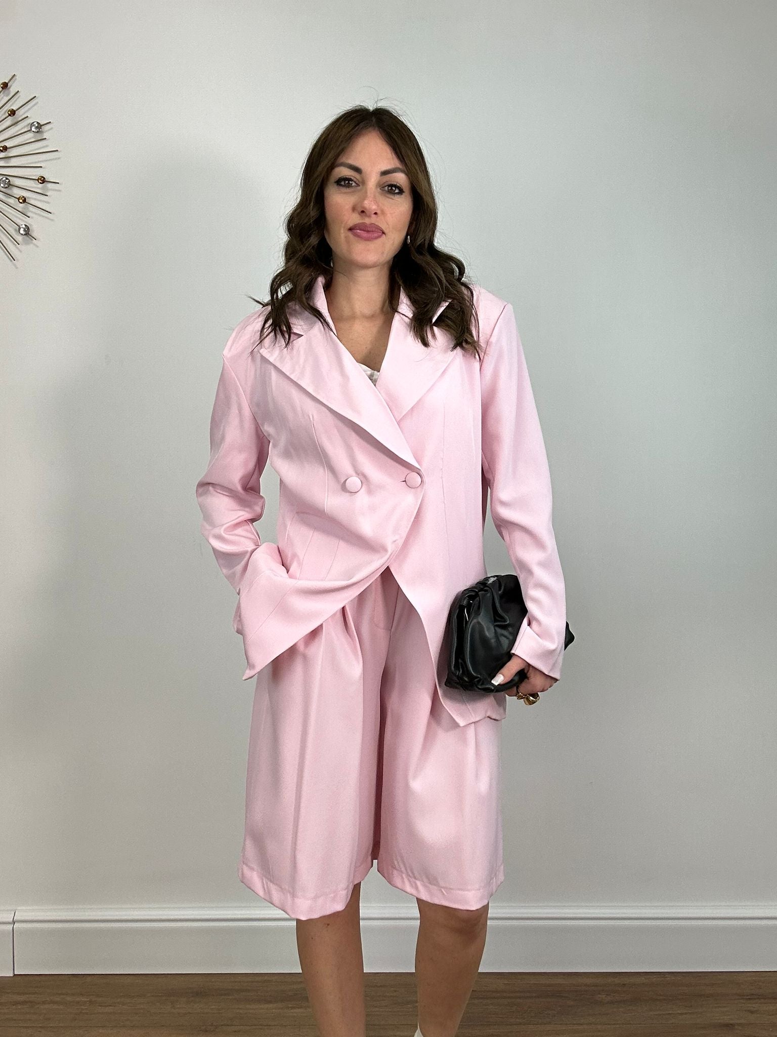 Coordinato L068 ( Bermuda + blazer) Rosa
