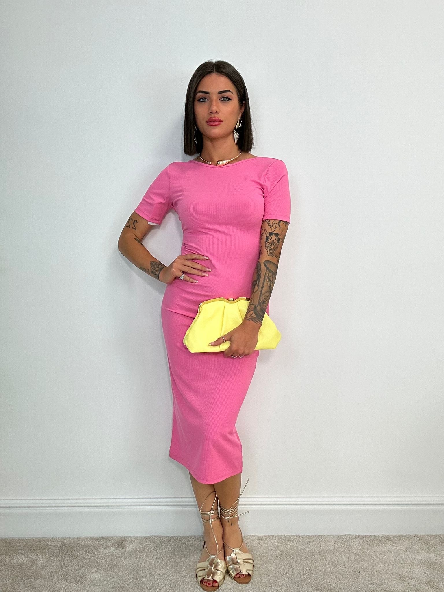 Abito a Costine - Rosa