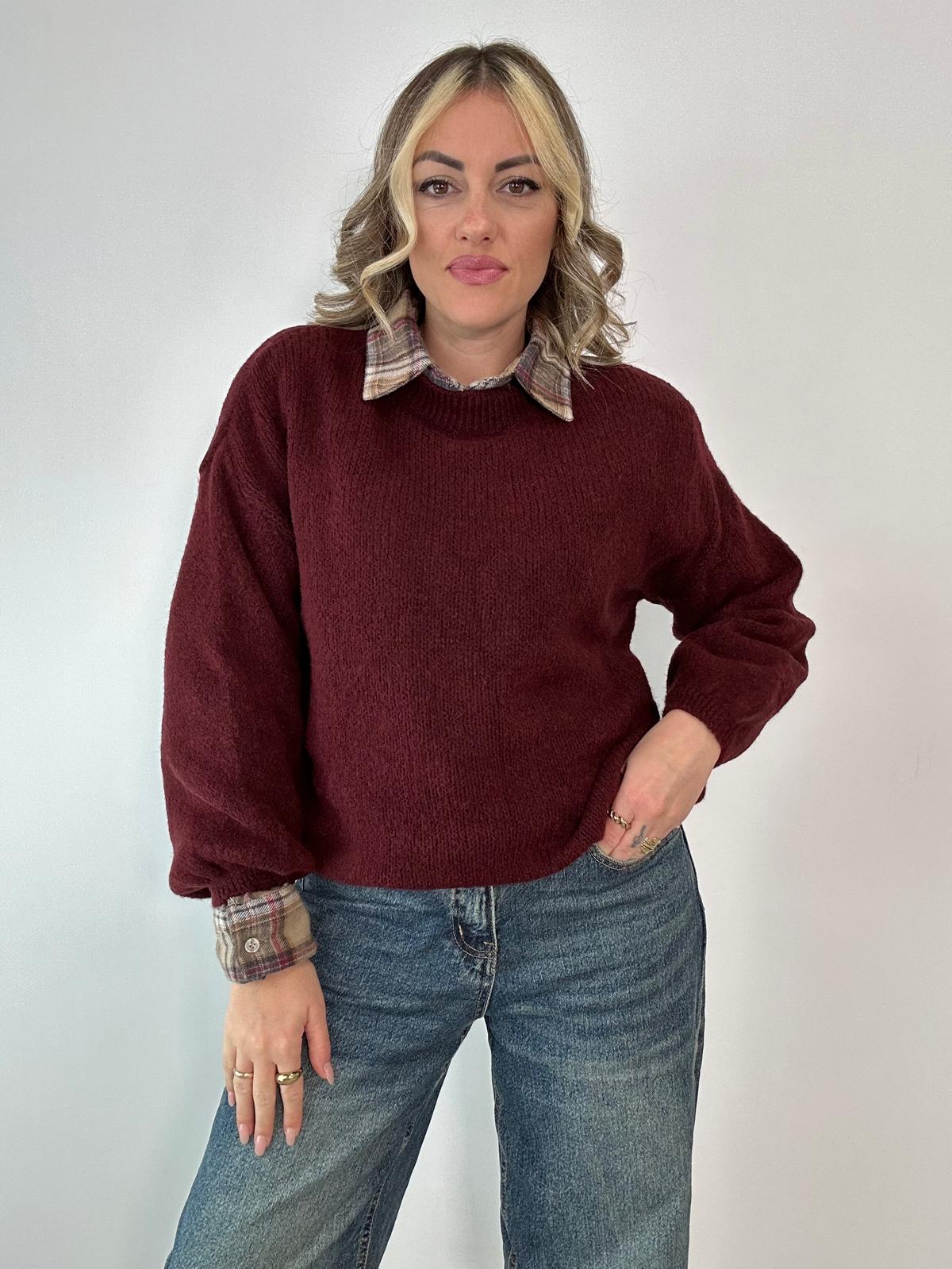 Maglione 2412 - Bordeaux