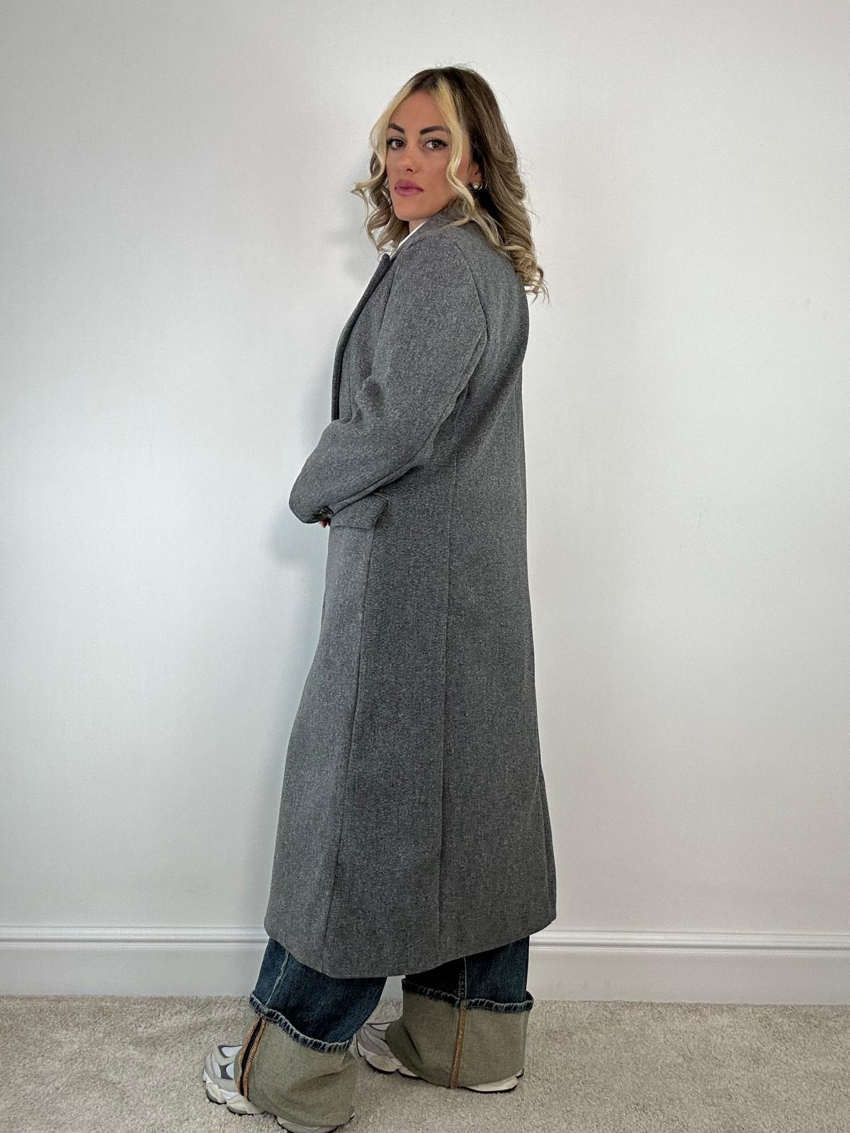 Cappotto lungo 88802 - Grigio