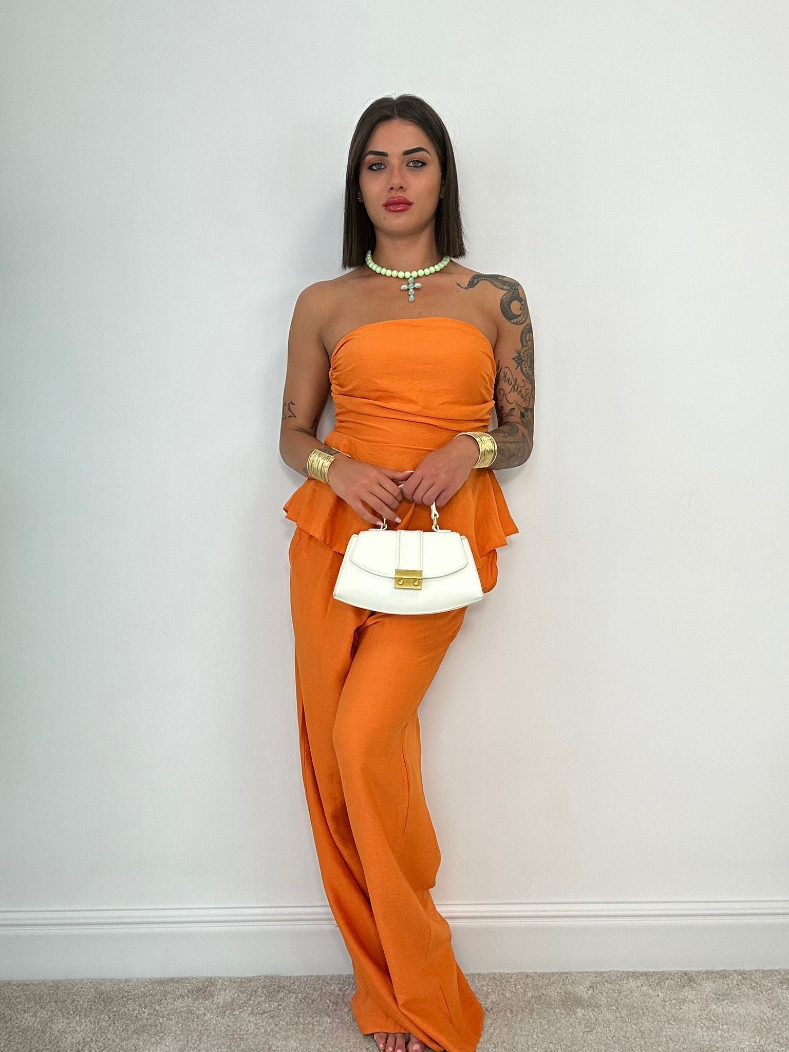 Coordinato Minorca (Top + Pantalone) Arancione