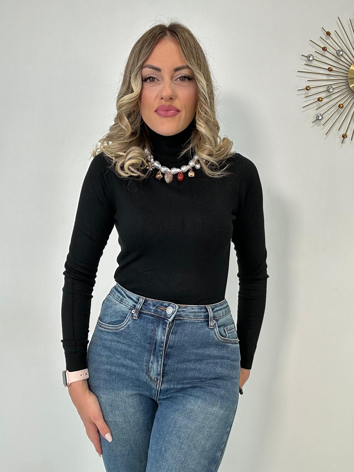 Maglioncino Dolcevita collo alto - Vari colori