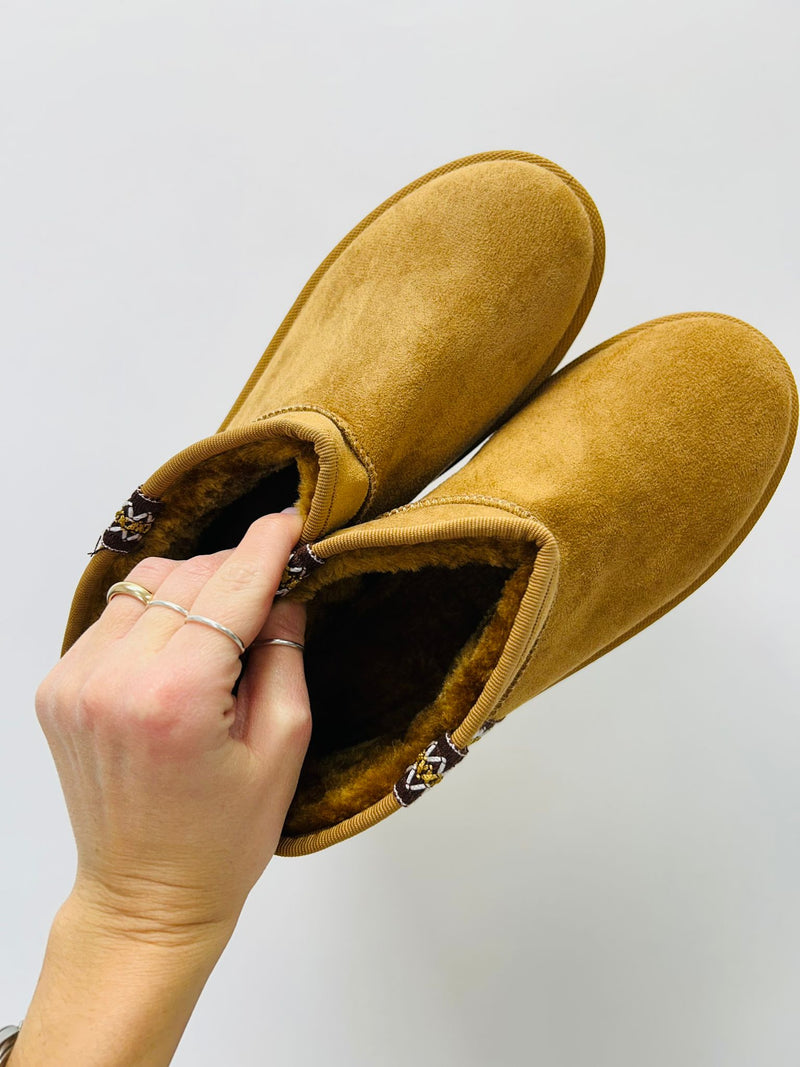 Slippers a stivaletto - Camel- SC73