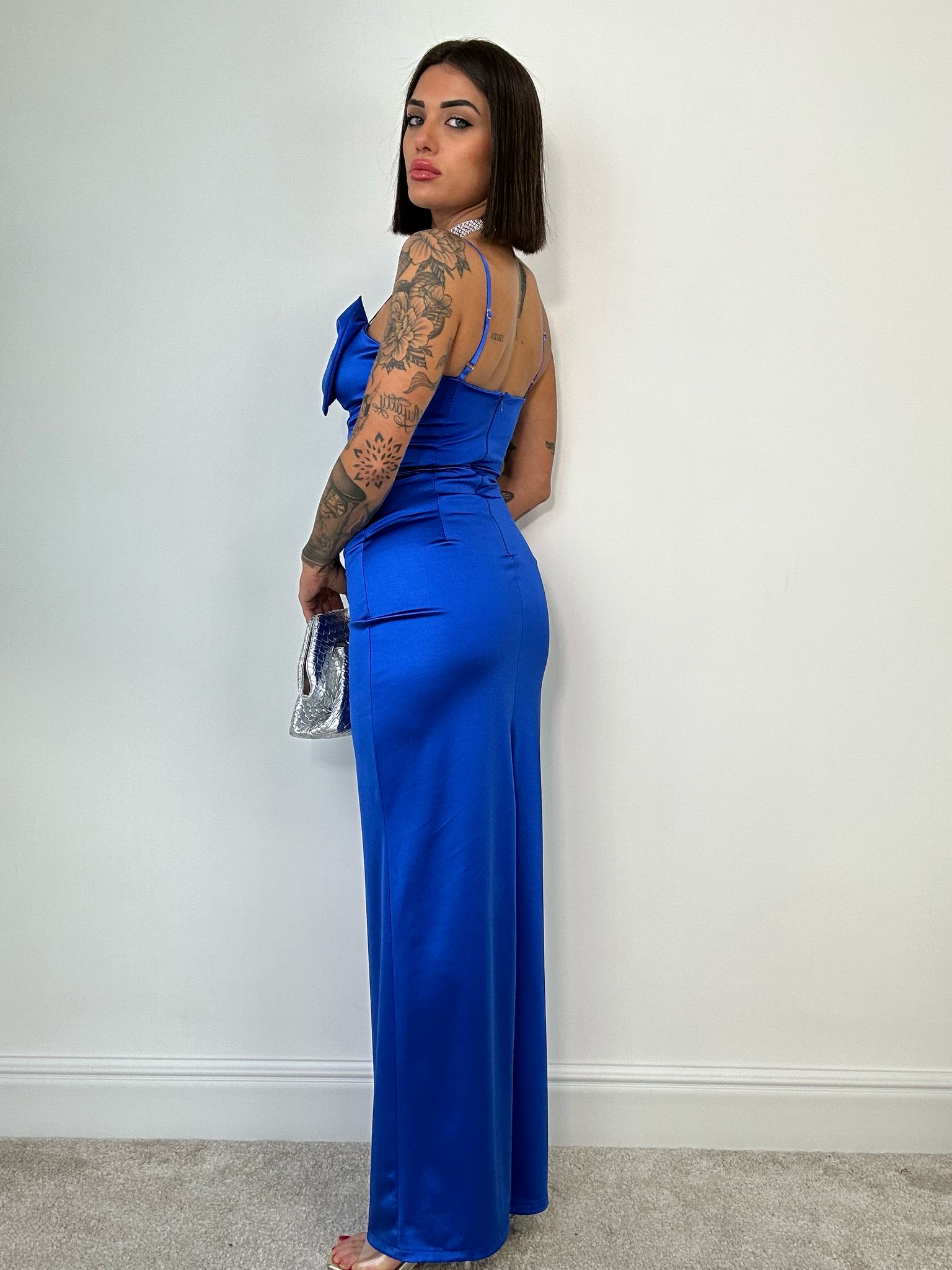 Abito con Fiocco - Blu
