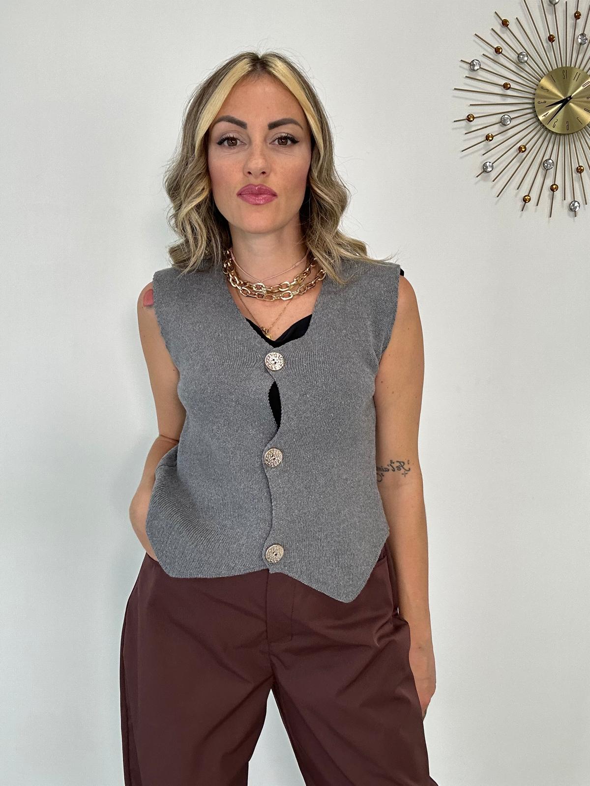 Gilet 24765 - Grigio