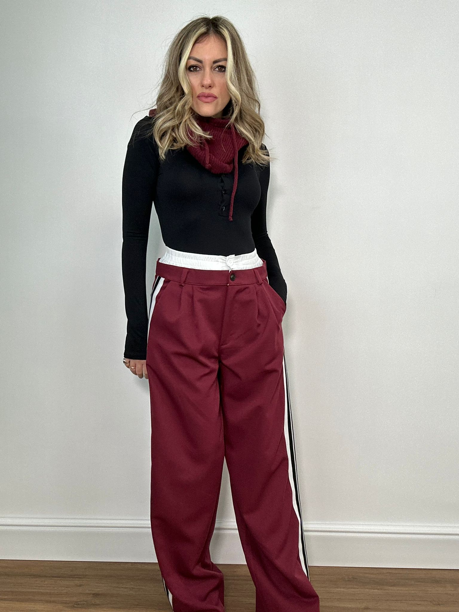 Pantalone 6081 -3 - Bordeaux