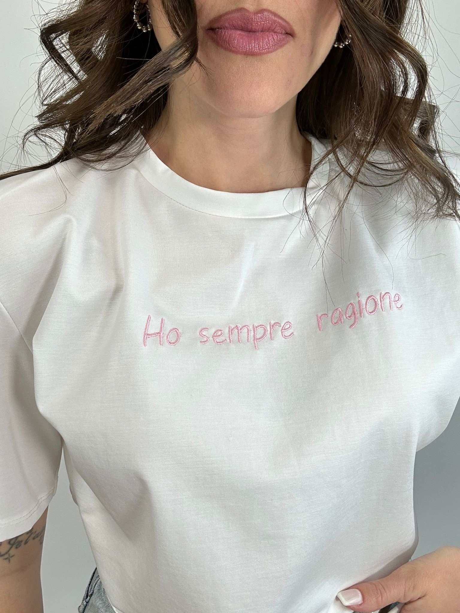 T-Shirt " Ho sempre Ragione " - Bianco