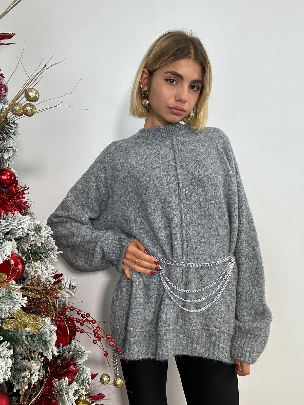 Maglione 33959 - Grigio