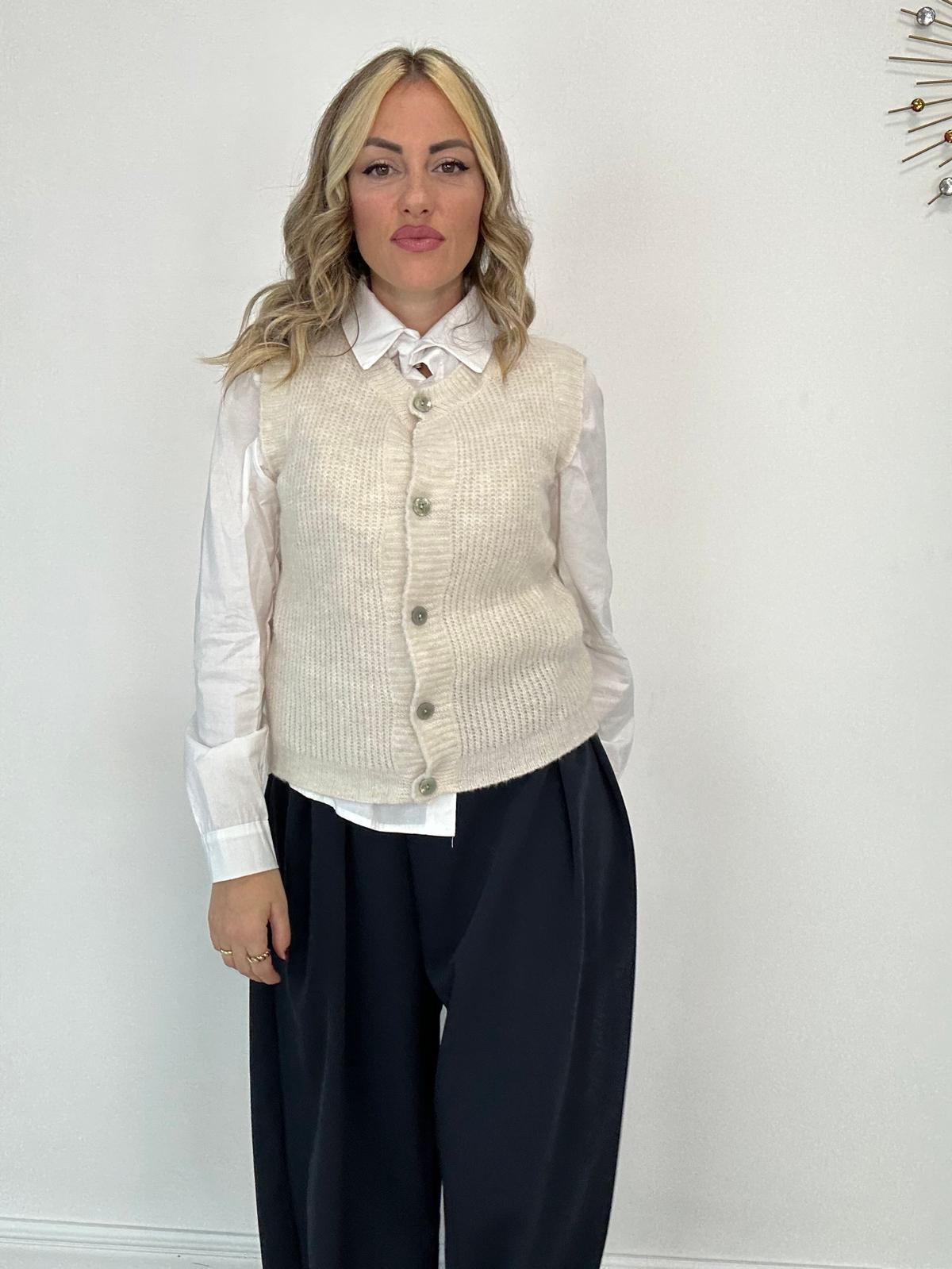 Gilet A0234 - Beige