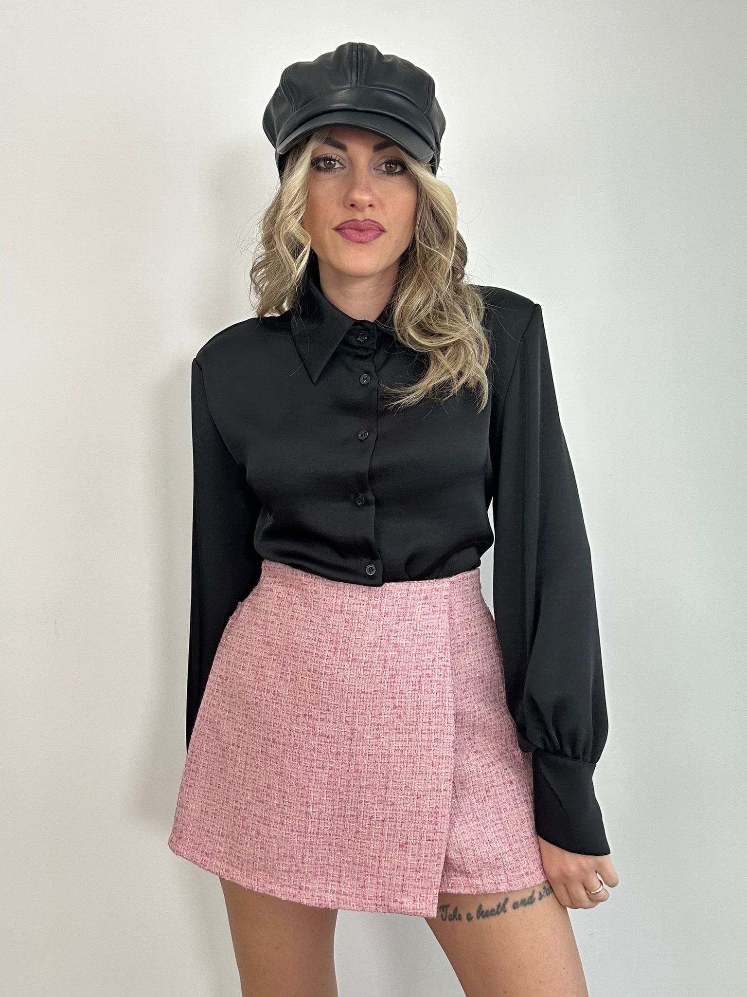 Gonna Pantaloncino Tweed 26057 - Rosa