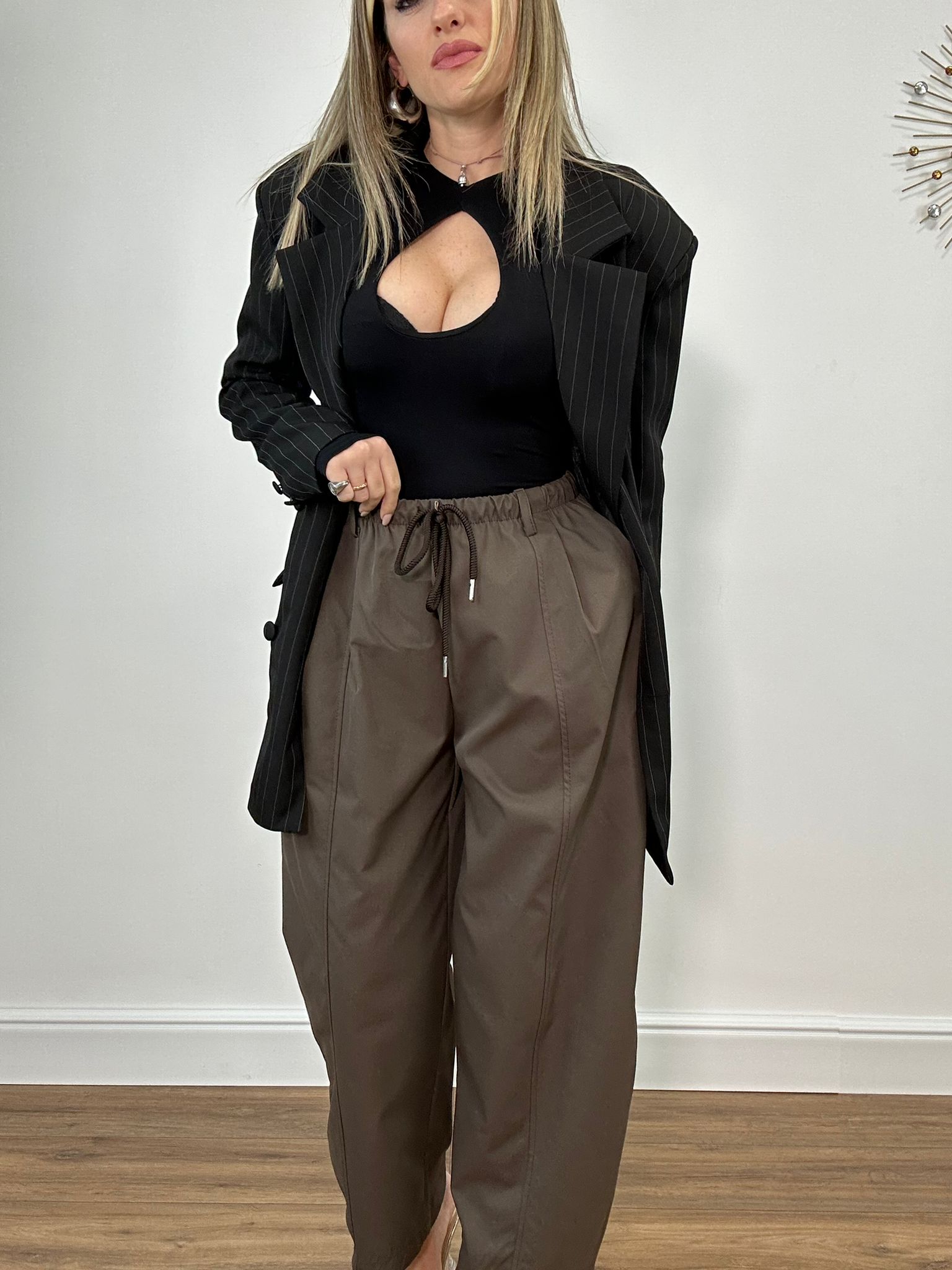 Pantalone 12613P - Marrone