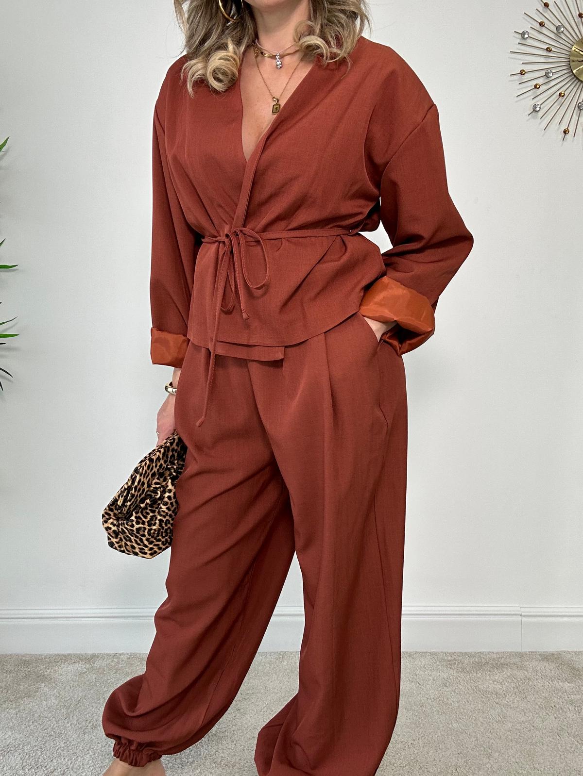 Coordinato 6699 (Giacca+ Pantalone) Coccio