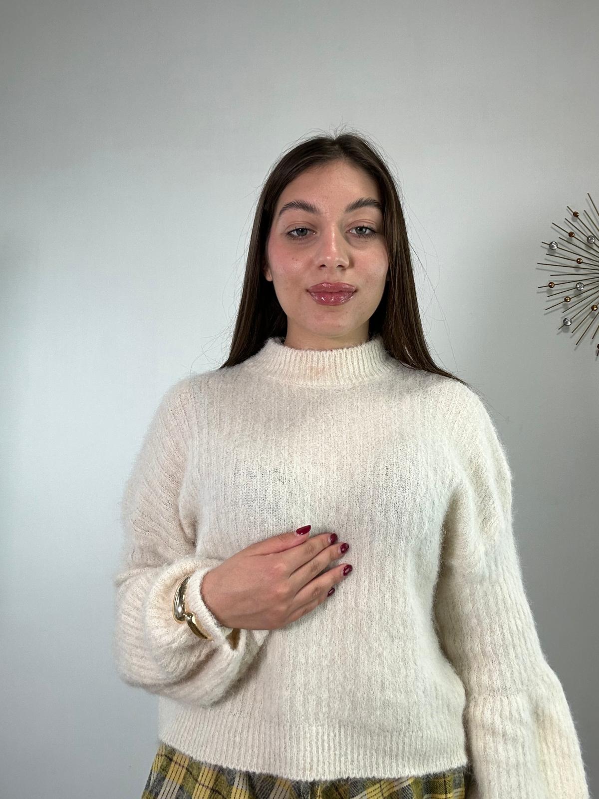 Maglione A3211 - Bianco