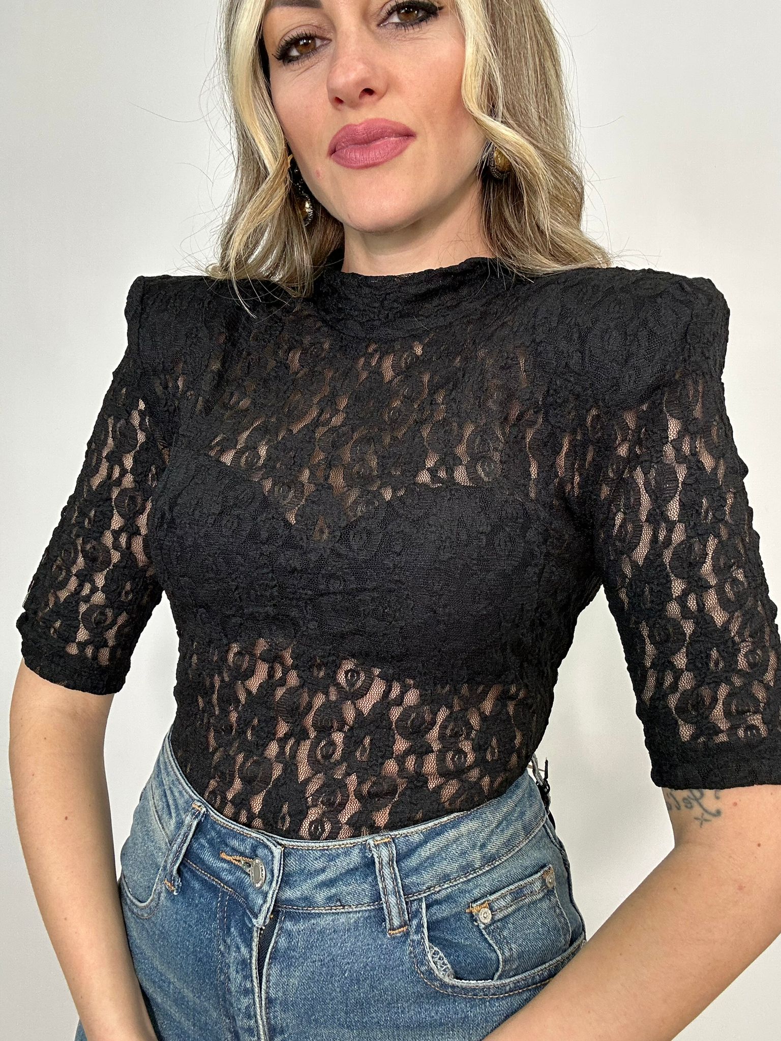 Body in pizzo 11948 - Nero*