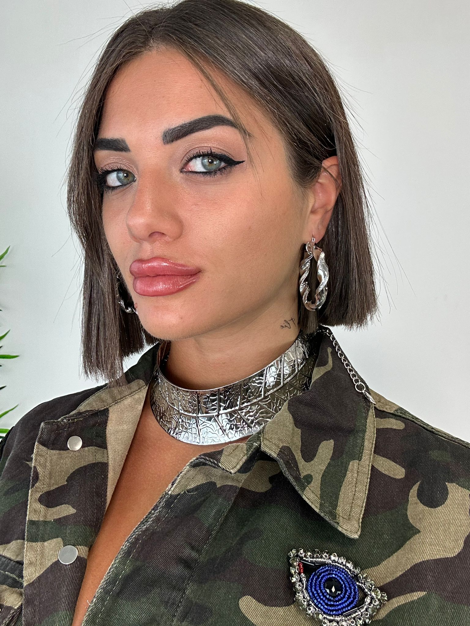 Orecchini a cerchio intrecciati - Argento