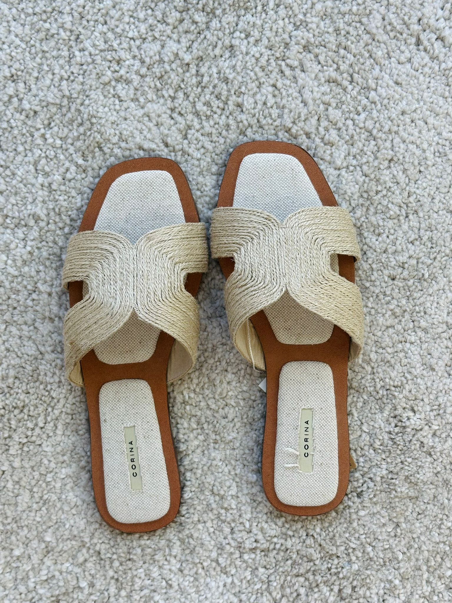 Ciabatta Corina in corda - Beige