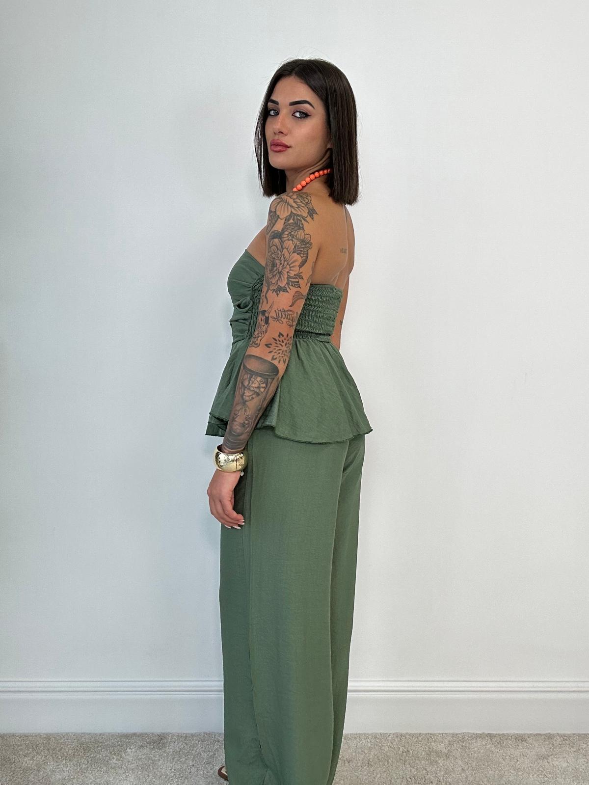 Coordinato Minorca (Top + Pantalone) Verde