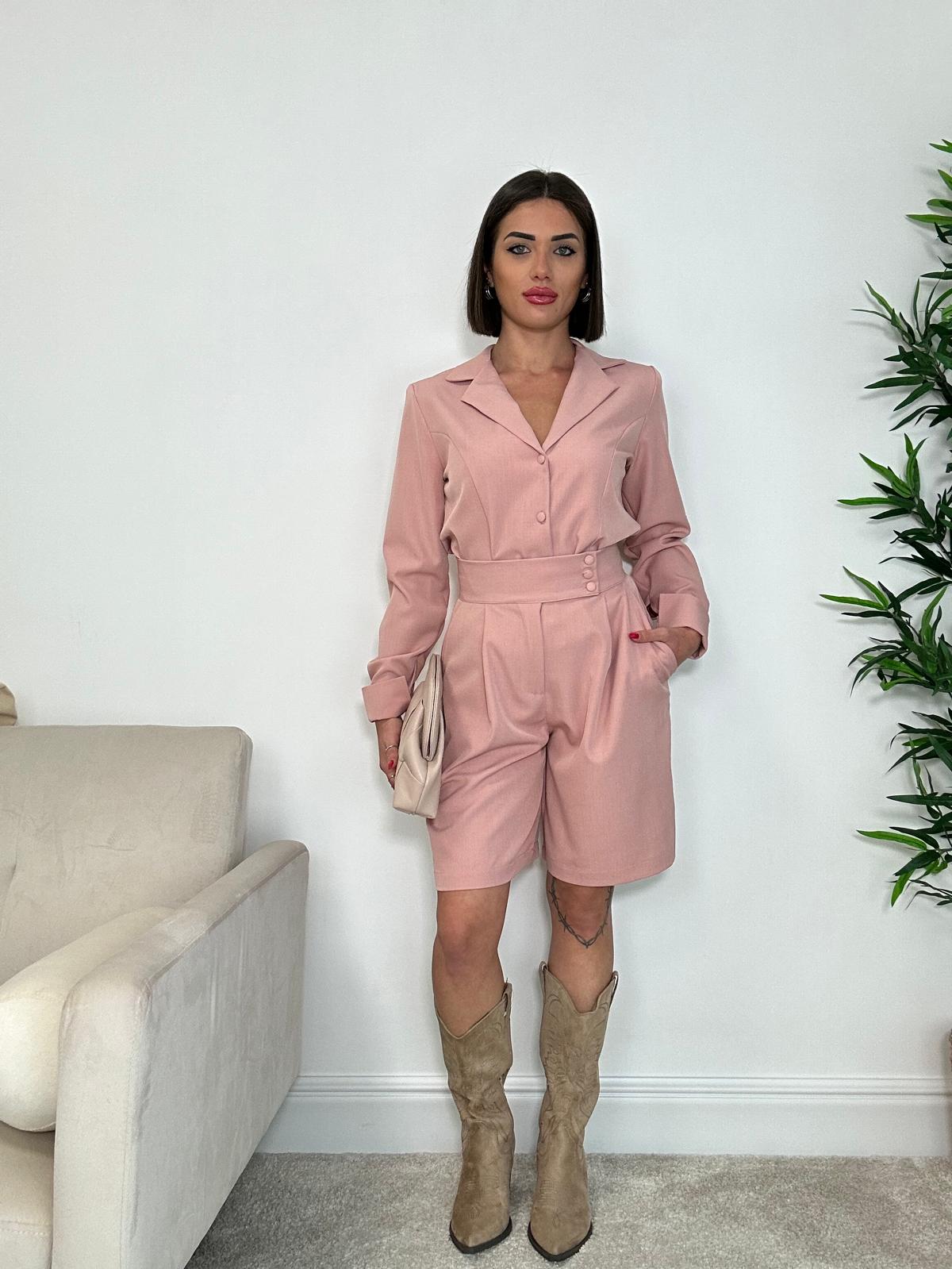 Coordinato (Camicia + Bermuda) Rosa Antico