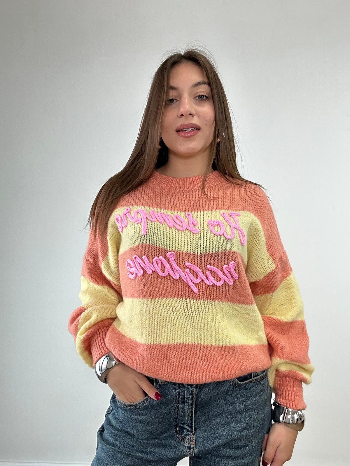 Maglione "Ho sempre ragione" A3130 - Arancione