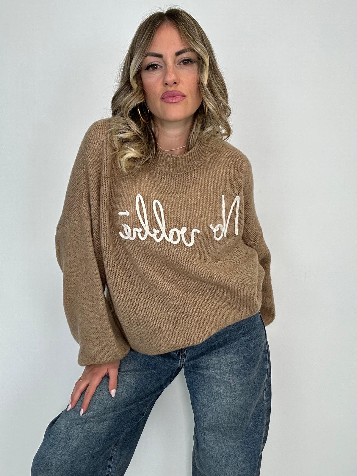 Maglione (No Vabbè) 2702 - Beige