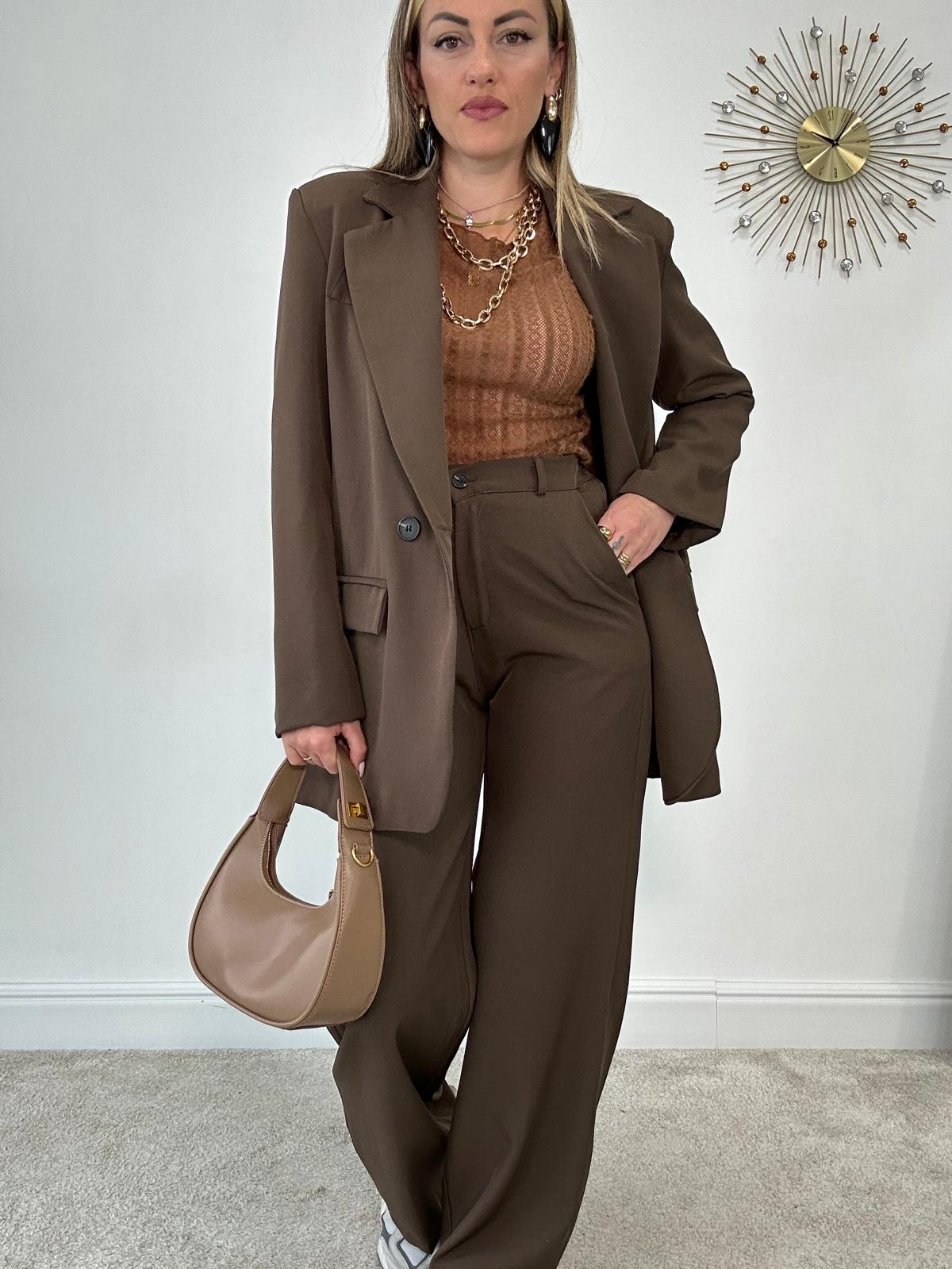 Tailleur M11088 (Blazer + Pantalone) Marrone