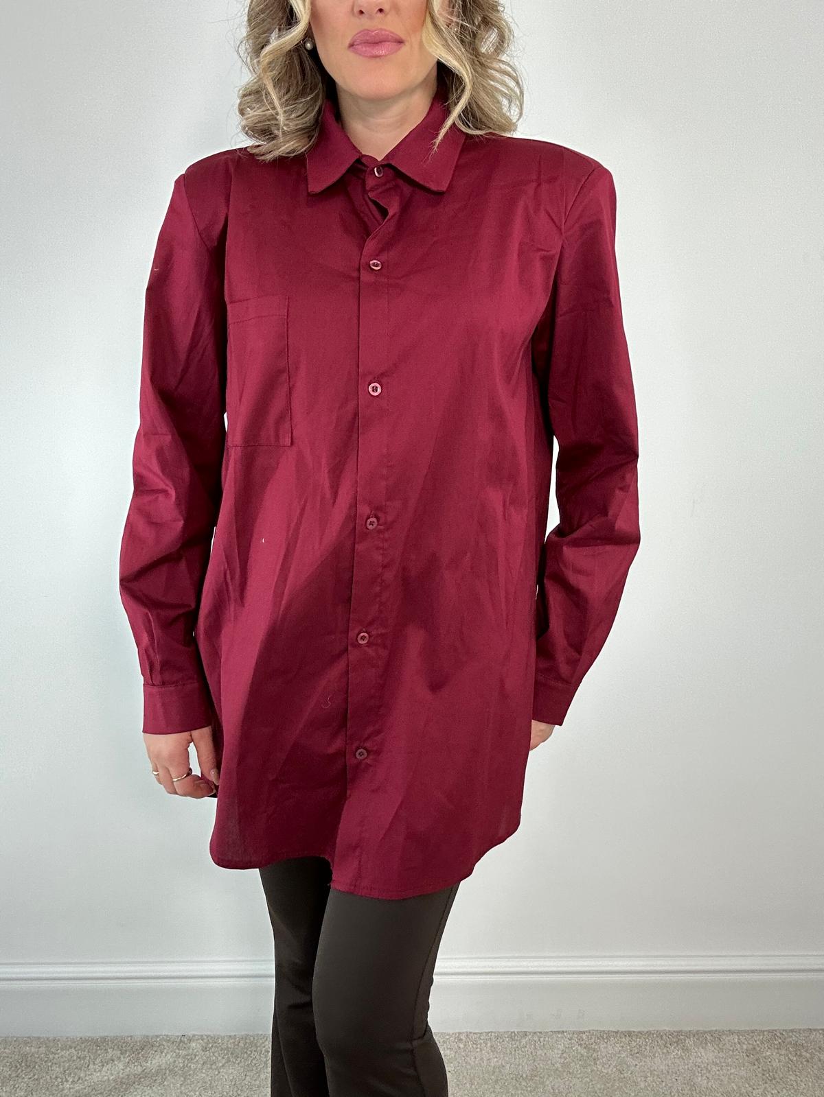 Camicia Maxi M13369 - Bordeaux