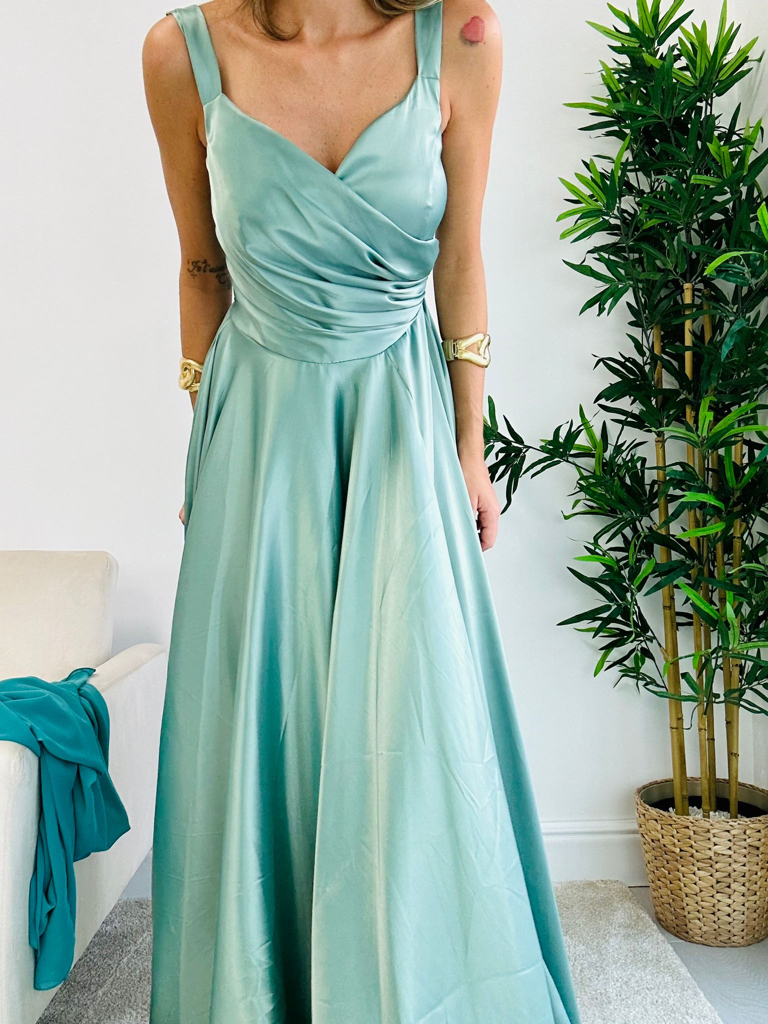 Robe Demetra - Vert Sauge