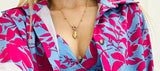 Halskette mit goldenem Ex-Voto-Herz – FR32