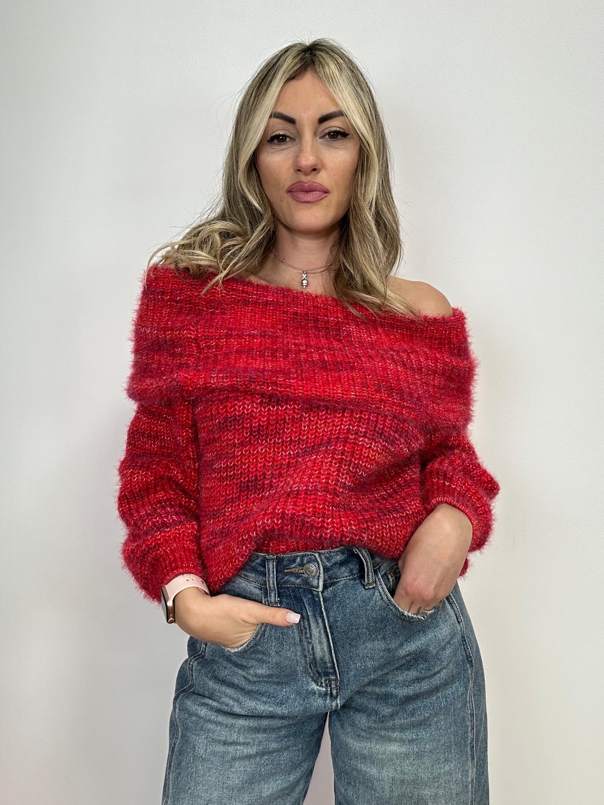 Maglione 1045 - Fondo Rosso