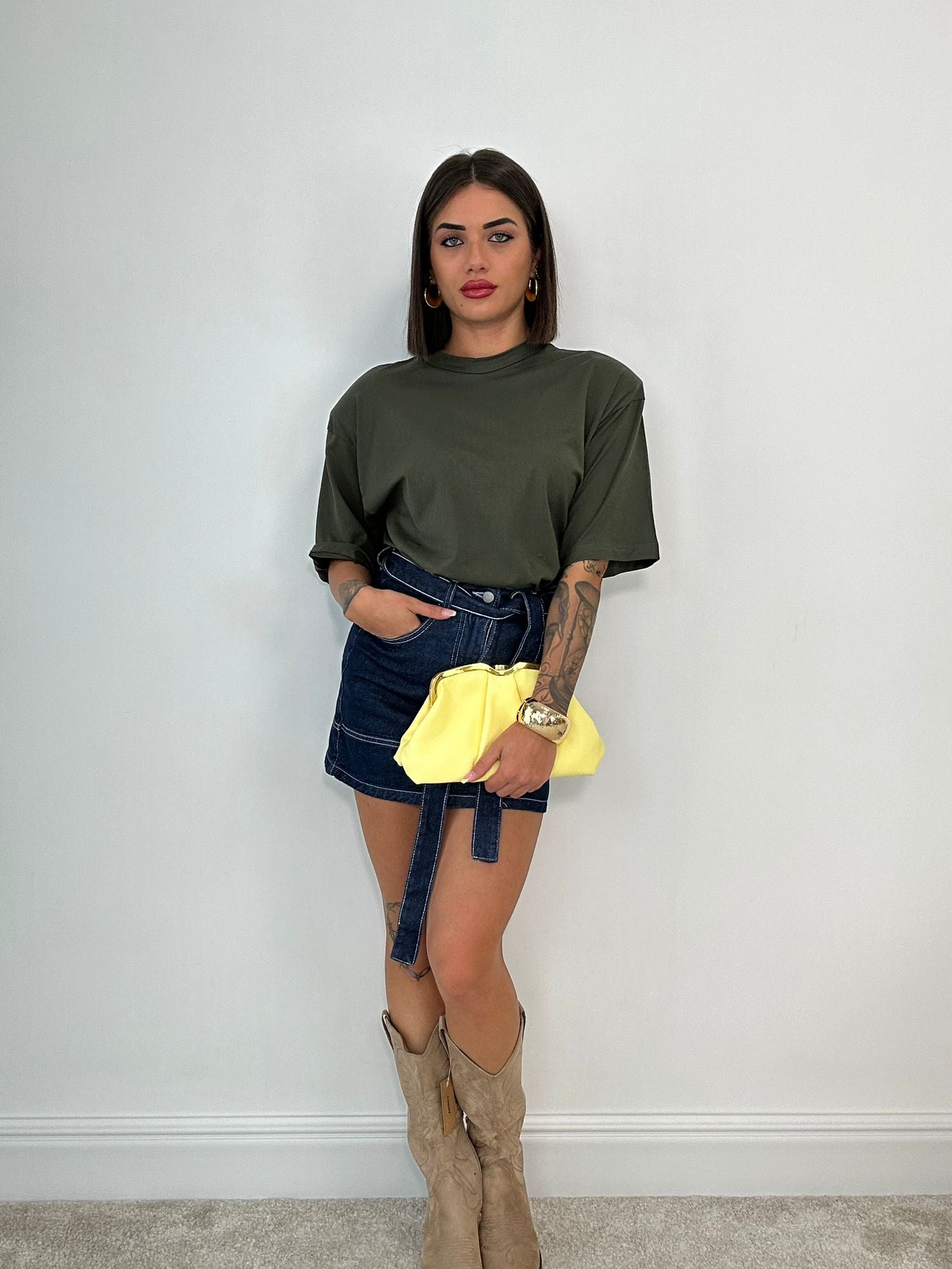 T-shirt in Cotone - Verde