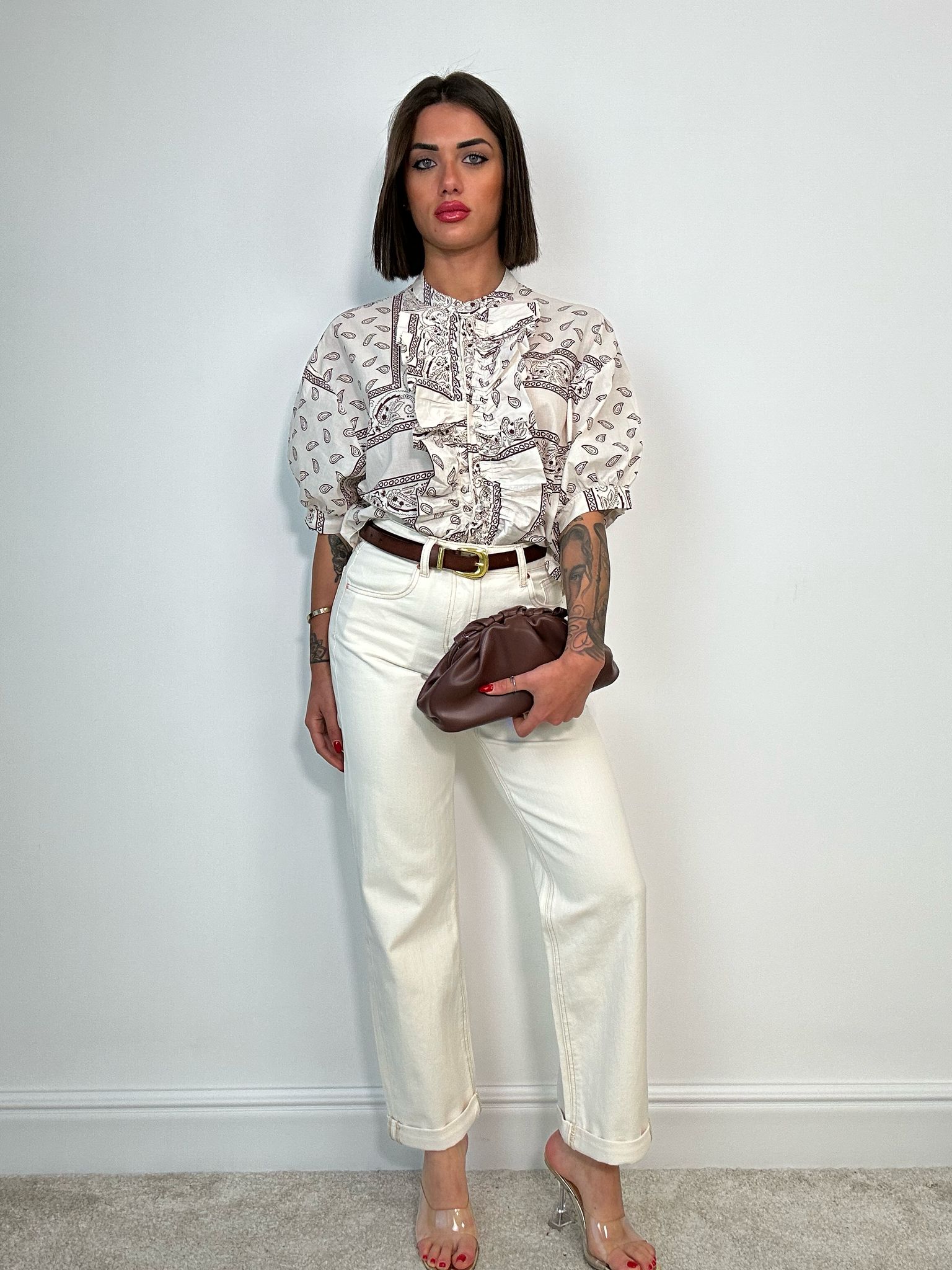Camicetta a fantasia - Fondo Beige