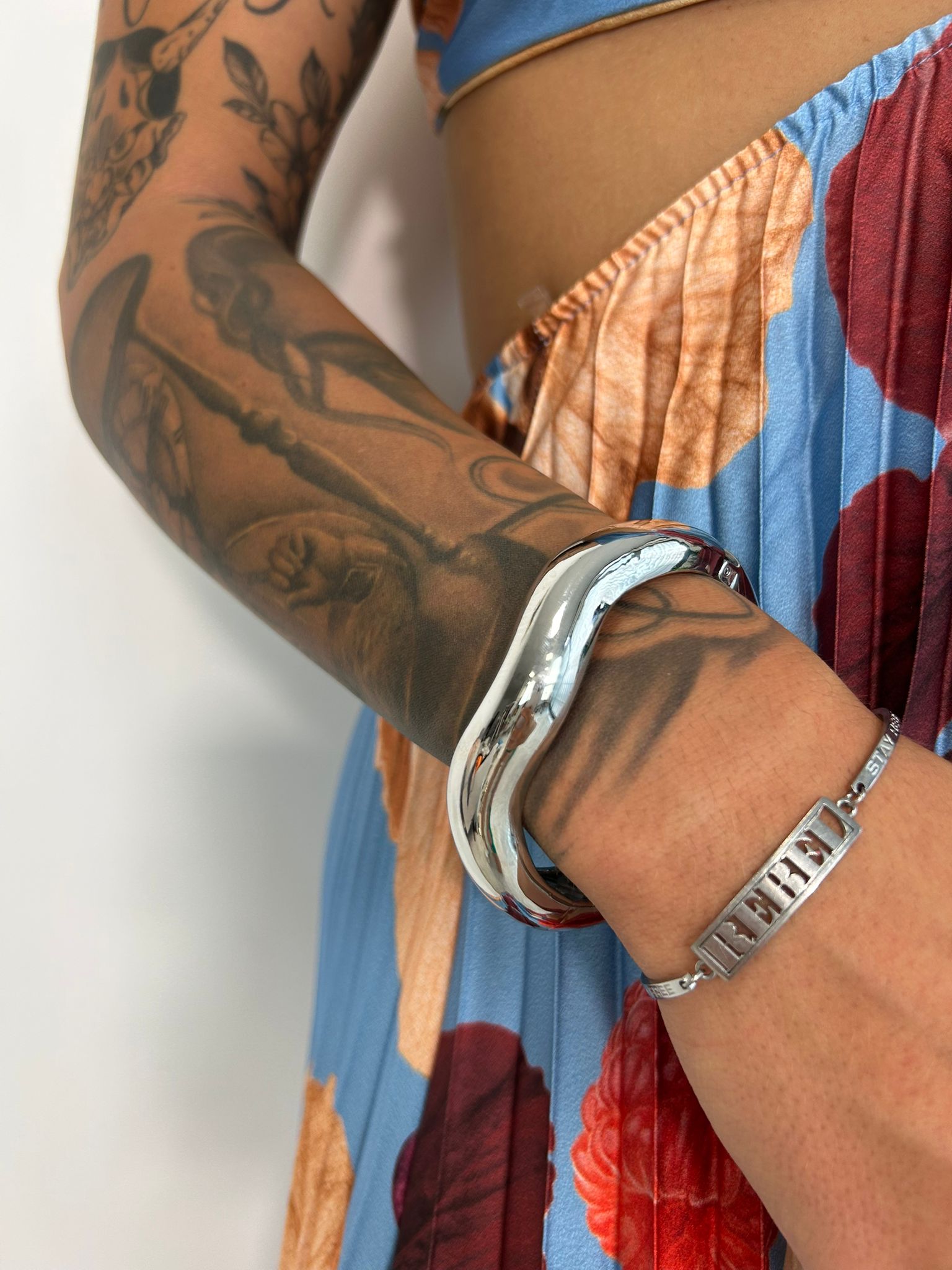 Bracciale a onda - Argento