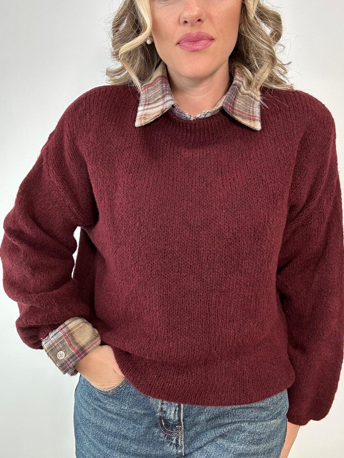 Maglione 2412 - Bordeaux