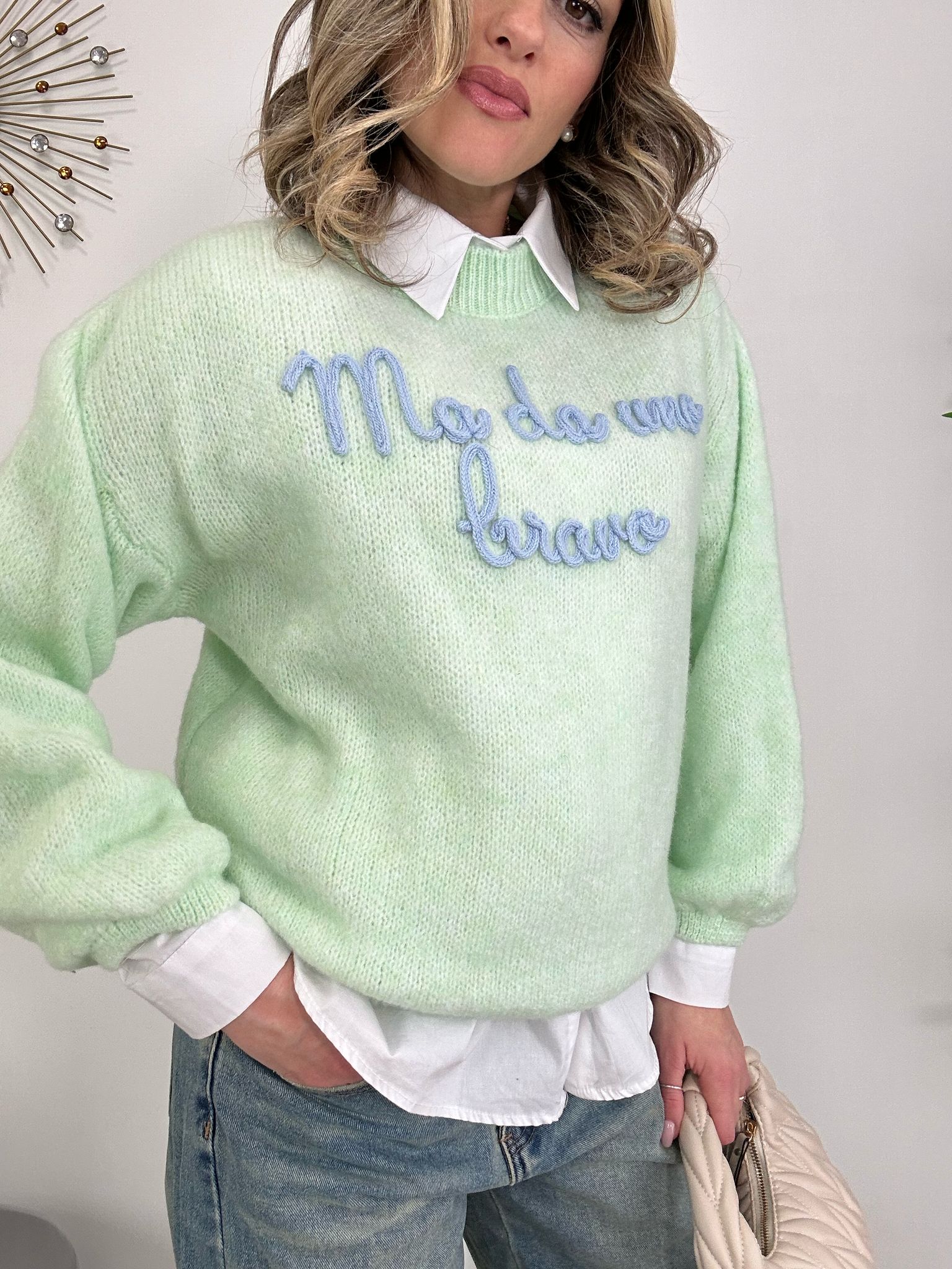 Maglione “Ma Da Uno Bravo” - Verde