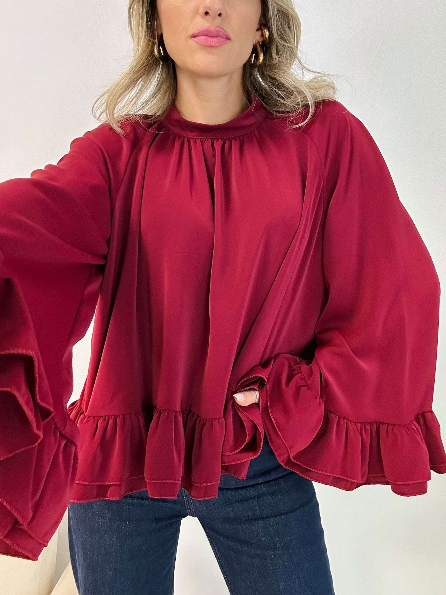 Blouse Margot - Bordeaux